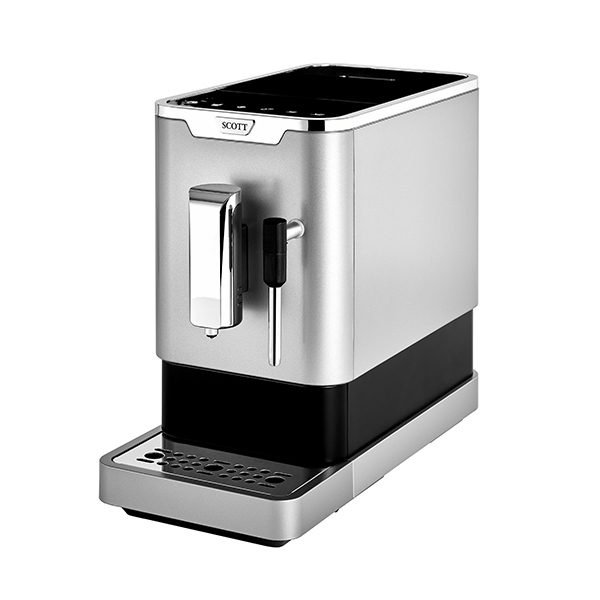 Machine à café avec broyeur 19 bars Slimissimo et Milk Silver Scott zoom