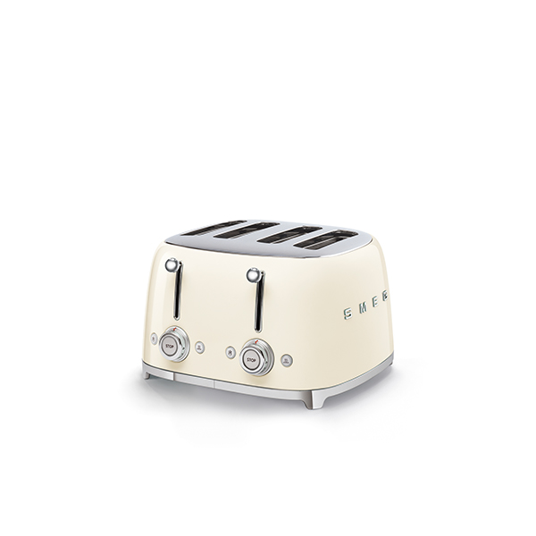 Toaster 4 fentes crème 2000 W TSF03CREU Smeg zoom