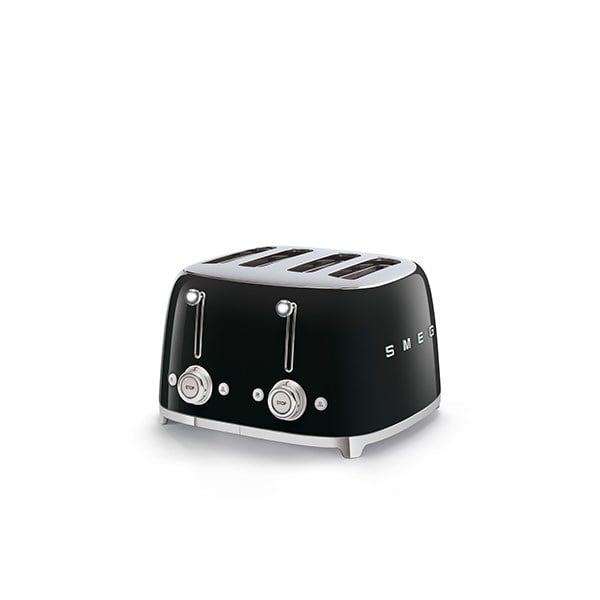 Toaster 4 fentes noir 2000 W TSF03BLEU Smeg zoom