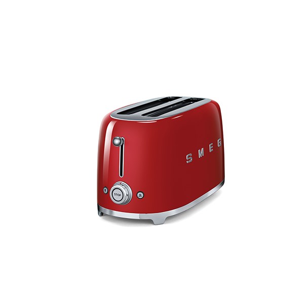 Grille-pain 4 tranches rouge 1500 W TSF02RDEU Smeg zoom