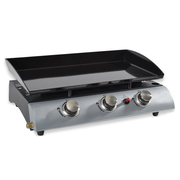 Superior Plancha Electrique Ou Gaz #7: Grills électriques, Planchas Et Barbecue : Plancha Gaz 3 Brûleurs Kitchen Chef Superior Plancha Electrique Ou Gaz #7: Grills électriques, Planchas Et Barbecue : Plancha Gaz 3 Brûleurs Kitchen Chef
