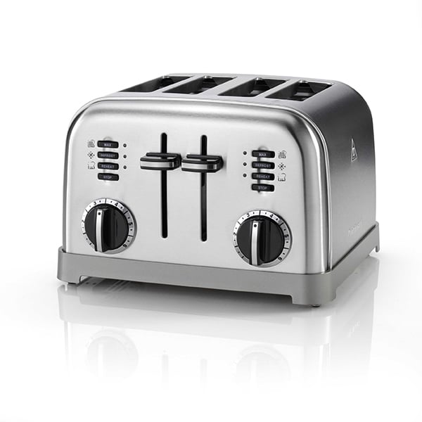 Toaster 4 tranches Inox CPT180E Cuisinart zoom