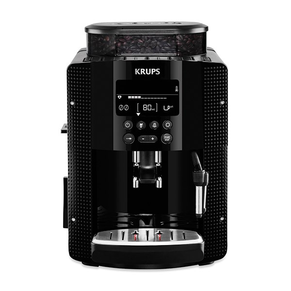 Machine à café expresso broyeur à grains essential noire écran LCD YY8135FD Krups zoom