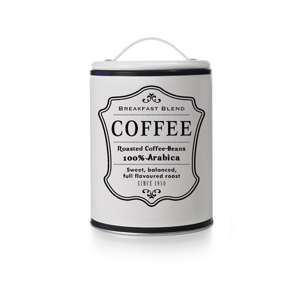 Pot de conservation café blanc avec poignée Ibili zoom