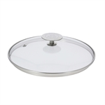 Couvercle en verre cerclé inox 14 cm