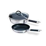 Lot Sauteuse et poêle antiadhérentes Rapid Cook 24 cm avec couvercle