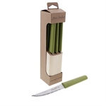Set de 6 couteaux à steak line Eco-responsable vert