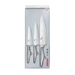 Set 3 couteaux  de cuisine SHOSO 12 15 18cm