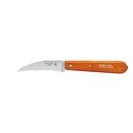 Couteau à légumes N°114 lame inox 7 cm coloris mandarine