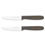 Lot de 2 couteaux office 9 cm taupe