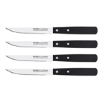 Set de 4 couteaux à steak 11 cm noir