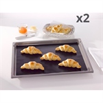 Lot de deux feuilles de cuisson anti-adhésive 40 cm