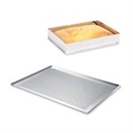 Lot plaque à pâtisserie perforée 40 cm + rectangle à gâteau extensible