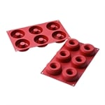 Moule 6 donuts silicone Platinium