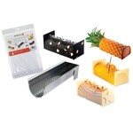 Set feuilles transferts 4 décors bûche