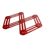 Dessous de plat extensible inox rouge