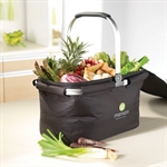 Panier isotherme noir pliable avec anse rabattable