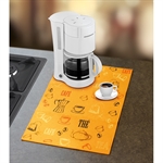 Tapis absorbant pour machine à café