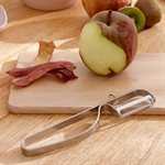 Eplucheur rasoir inox lame dentelée spécial peaux fines