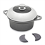 Lot faitout Dur comme la pierre 28 cm et 2 maniques en silicone Mathon(vue 1)