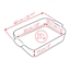 Plat four rectangulaire rouge céramique 40 cm Peugeot(vue 2)