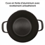 Cocotte légère ronde en fonte d'aluminium 24 cm 4,5 L coloris noir Mathon(vue 5)