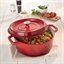 Cocotte en fonte ronde 28 cm 5,6 L rouge Mathon(vue 3)