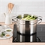 Lot panier vapeur multidiamètre et couvercle en verre Excell'Inox 24 cm Mathon(vue 2)
