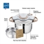 Cocotte-minute® clipsominut eco respect 6 L natural Seb(vue 3)