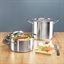 Set de deux faitouts en inox avec couvercle 24 cm et 28 cm Excell’inox Mathon(vue 4)