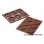 Kit moule en silicone pour biscuits ronds au chocolat Dolce Vita Silikomart(vue 2)