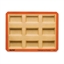 Plaque de 9 empreintes mini-cakes Silpat(vue 1)