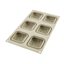 Moule silicone 6 Mini gâteaux Elegenza texture matelassée Silikomart(vue 2)