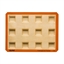 Plaque de 12 empreintes carrés Silpat(vue 1)