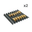 Lot de deux plaques dents de loups  30cm Mathon(vue 1)