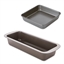 Lot moule à manqué carré 23 cm et moule à cake 30 cm acier revêtement antiadhérent Mathon(vue 2)