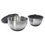 Set de 2 bols pâtissiers inox avec couvercle et base en silicone 20 et 24 cm Mathon(vue 2)