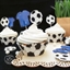 Caissettes et cake toppers football 24 pièces Scrapcooking(vue 2)