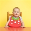 Bavoir Bébé en silicone fraise Dotz(vue 3)