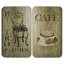 Set 2 couvre-plaques protection motifs Bistrot Wenko by Maximex(vue 2)