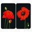 2 couvre-plaques protection motif coquelicots Wenko by Maximex(vue 2)