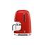 Machine à café filtre rouge 10 tasses 1050 W DCF01RDEU Smeg(vue 2)