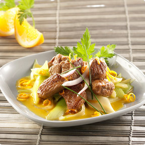 Categorie Agneau en fondue de poireaux à l'orange