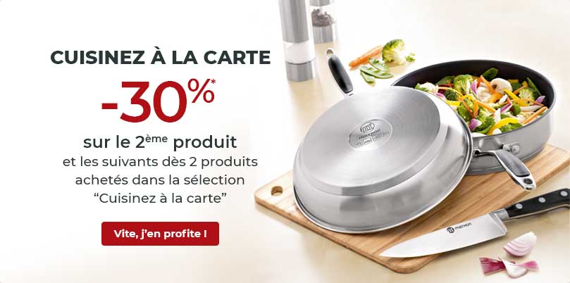 dès 2 produits achetés dans la sélection cuisinez à la carte